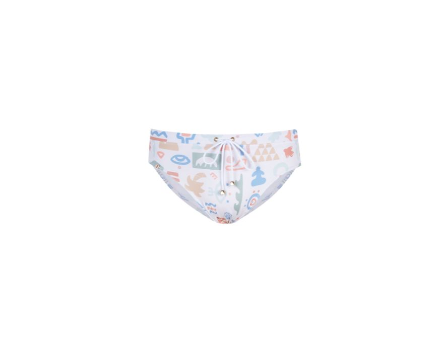 Slip Men Print Canarias multi color parte delantera